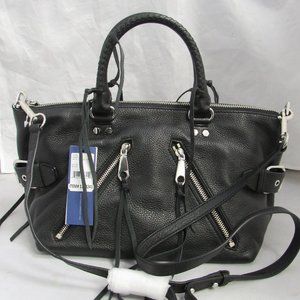 Rebecca Minkoff Moto Satchel Tote, Black NWT